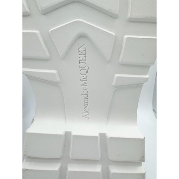 Alexander McQueen Tread Slick Boot Graffiti Optic White 10.5 - Picture 10 of 11